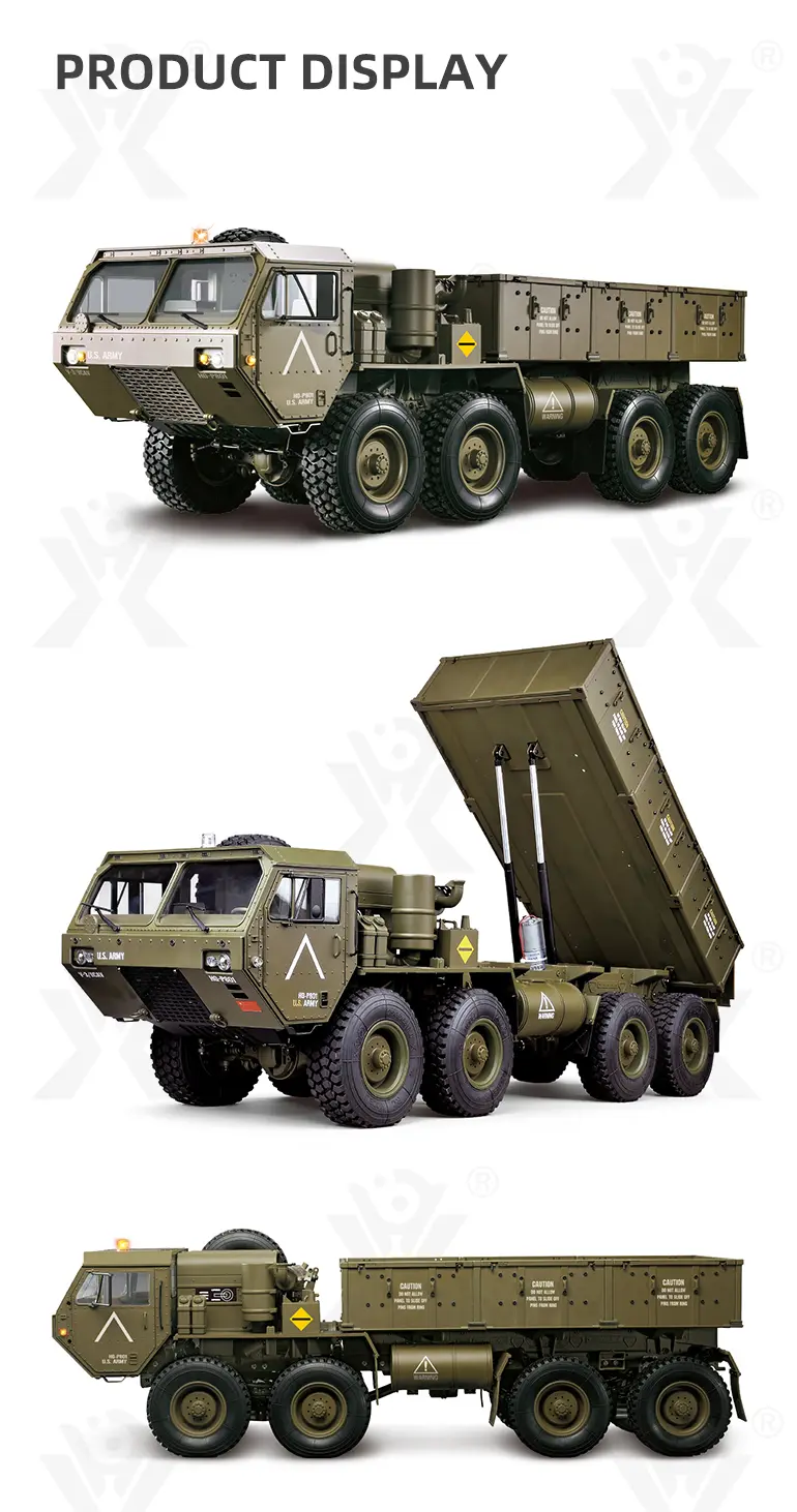 RC Military Dump Truck Toy (TB-3928410) — illustrated product details, panel 4