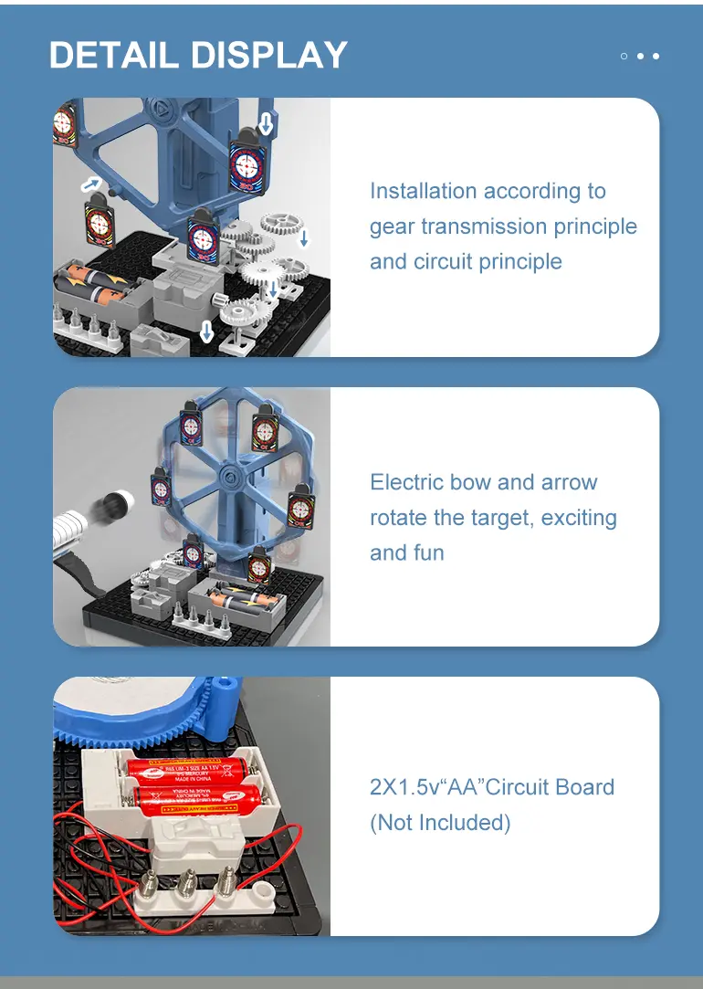 Rotating Bow and Arrow Set Toy (TB-2276538) — illustrated product details, panel 4