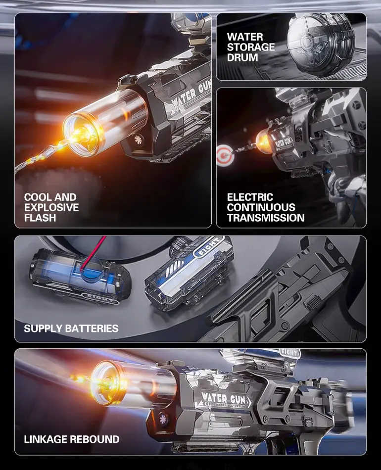 Electric Water Gun Toy (TB-4916752) — illustrated product details, panel 2
