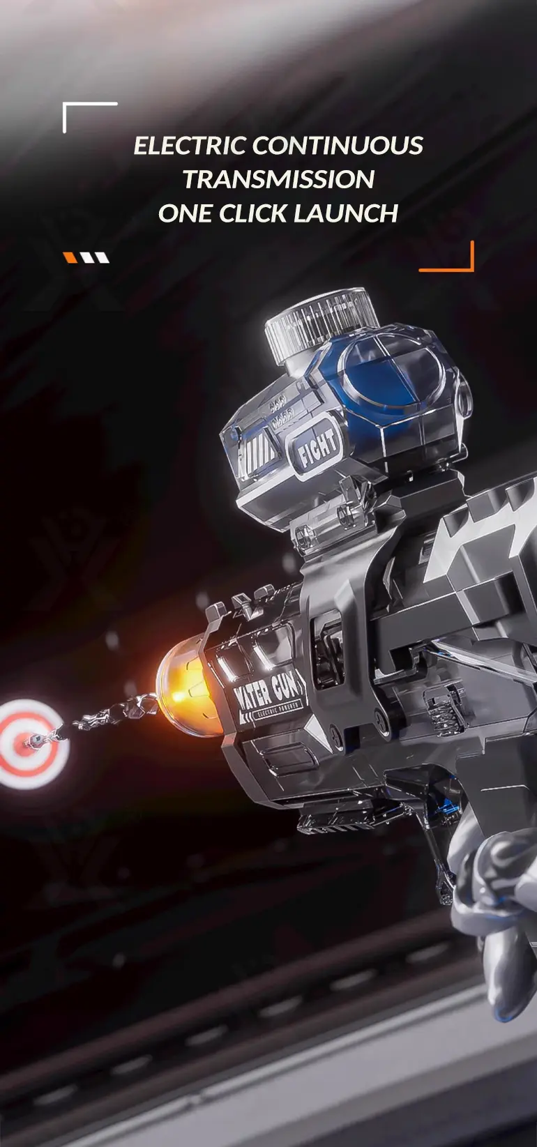 Electric Water Gun Toy (TB-4916752) — illustrated product details, panel 4