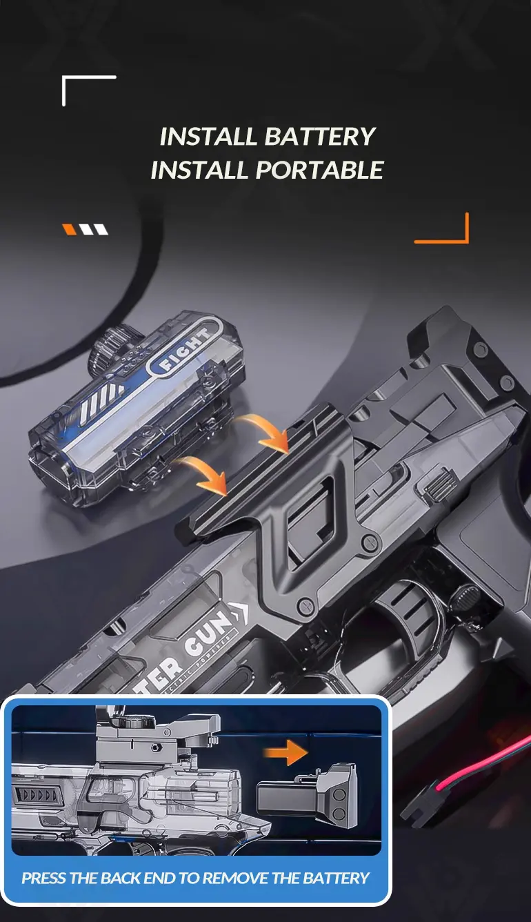 Electric Water Gun Toy (TB-4916752) — illustrated product details, panel 7