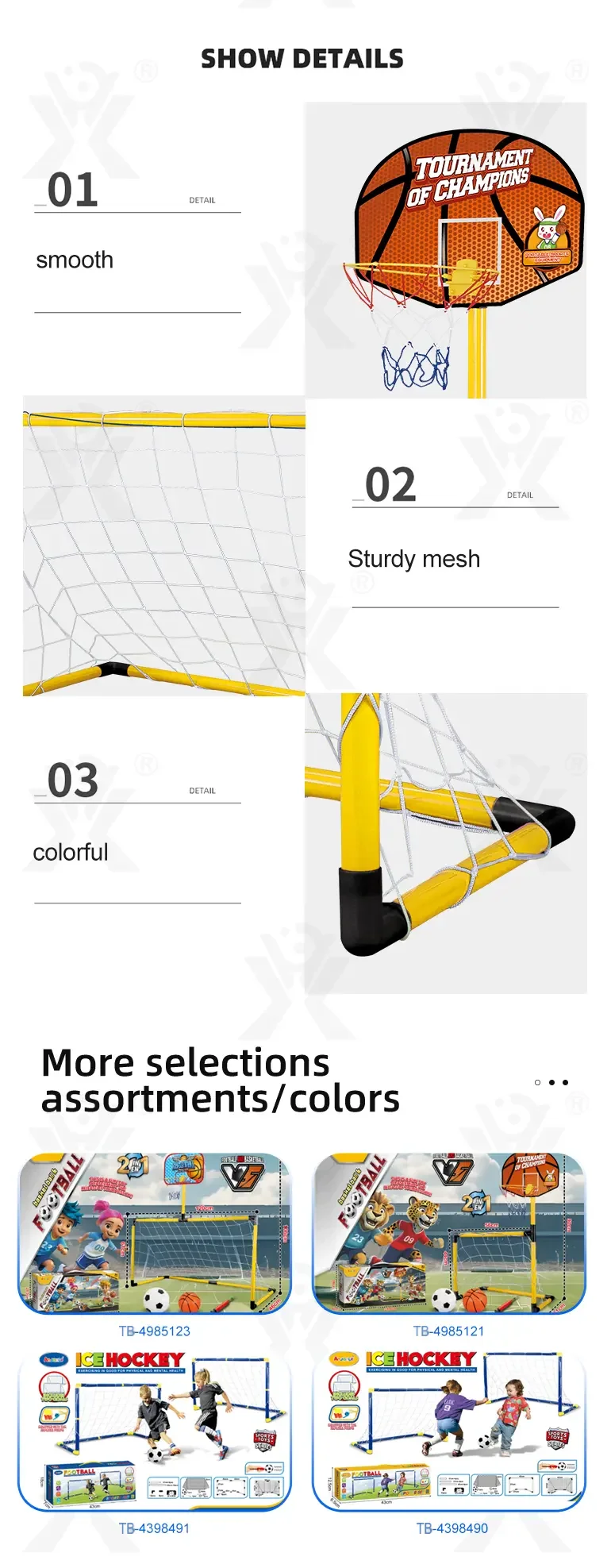 Kids Sports Goal Set Toy (TB-4985122) — illustrated product details, panel 4