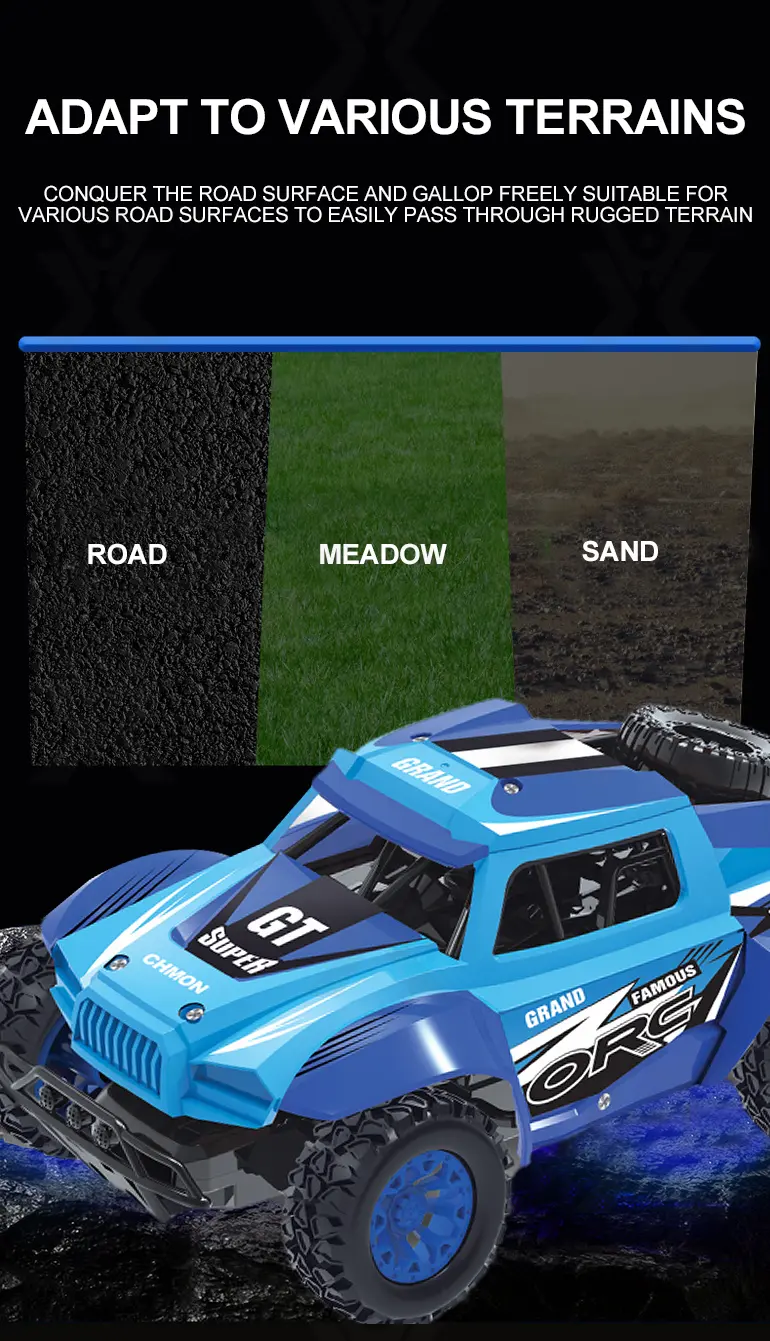 All-Terrain Four-Way RC Car Toy Supplier (TB-4070757) — illustrated product details, panel 2
