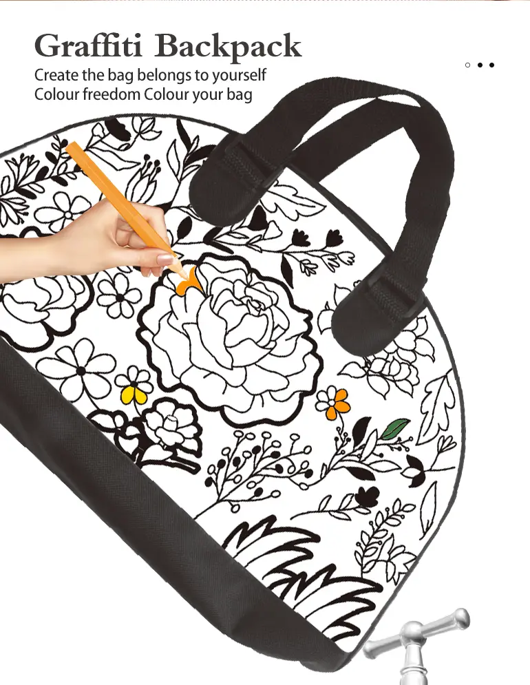 DIY Graffiti Coloring Handbag (TB-2169593) — illustrated product details, panel 2