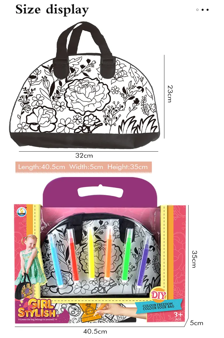 DIY Graffiti Coloring Handbag (TB-2169593) — illustrated product details, panel 6