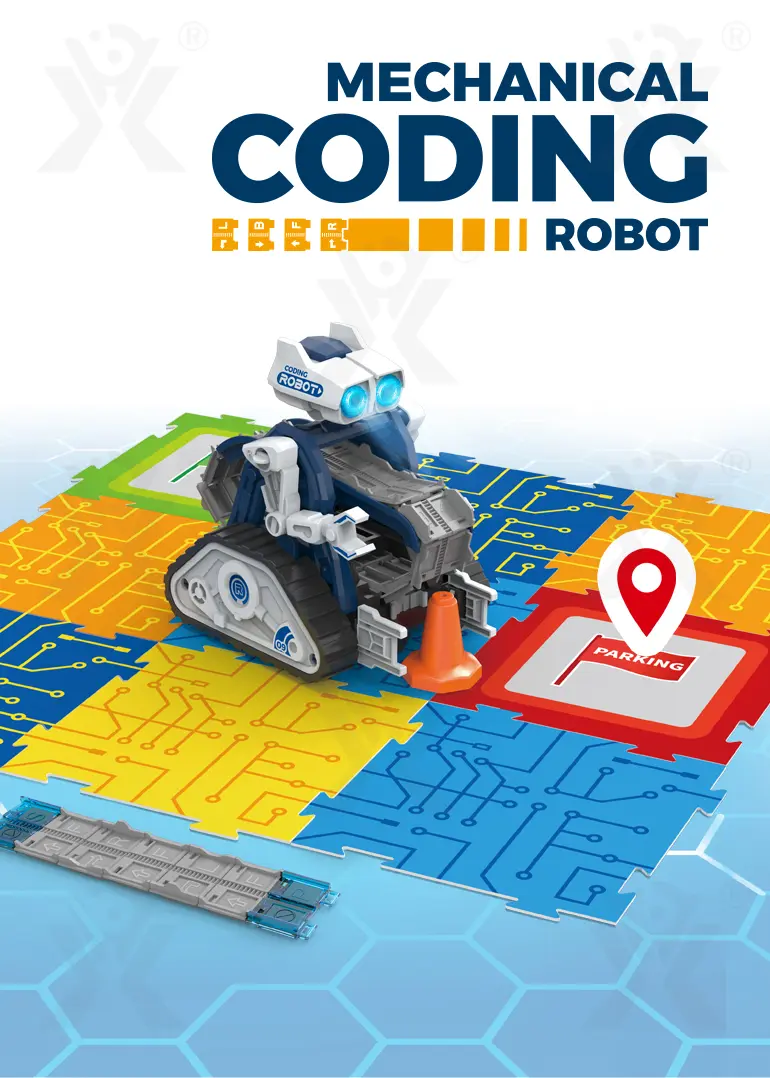 Mechanical Robot Toy with Programming Learning (TB-4962747) — illustrated product details, panel 1