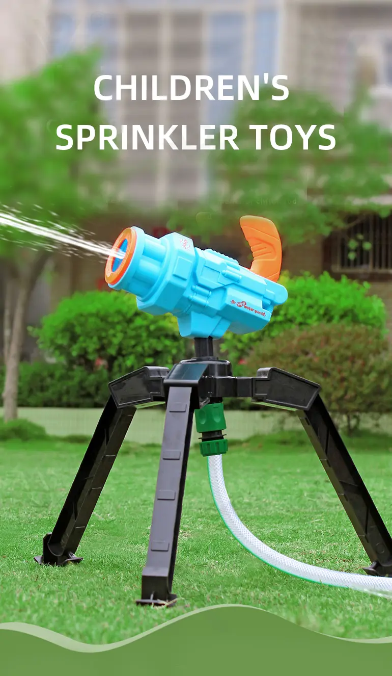 Sprinkler Water Gun Toy For Kids Outdoor Playing (TB-4226887) — illustrated product details, panel 1