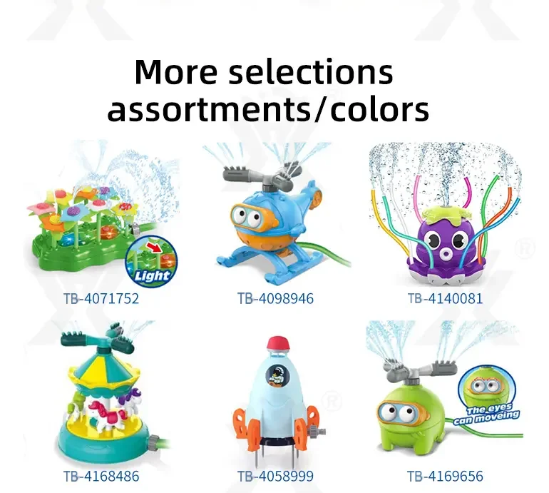 Sprinkler Water Gun Toy For Kids Outdoor Playing (TB-4226887) — illustrated product details, panel 9
