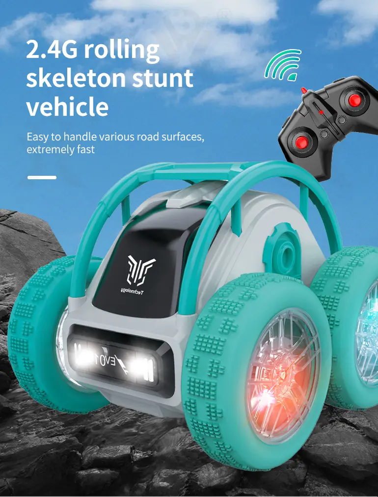 Rolling Skeleton Stunt Car (TB-4254614) — illustrated product details, panel 1
