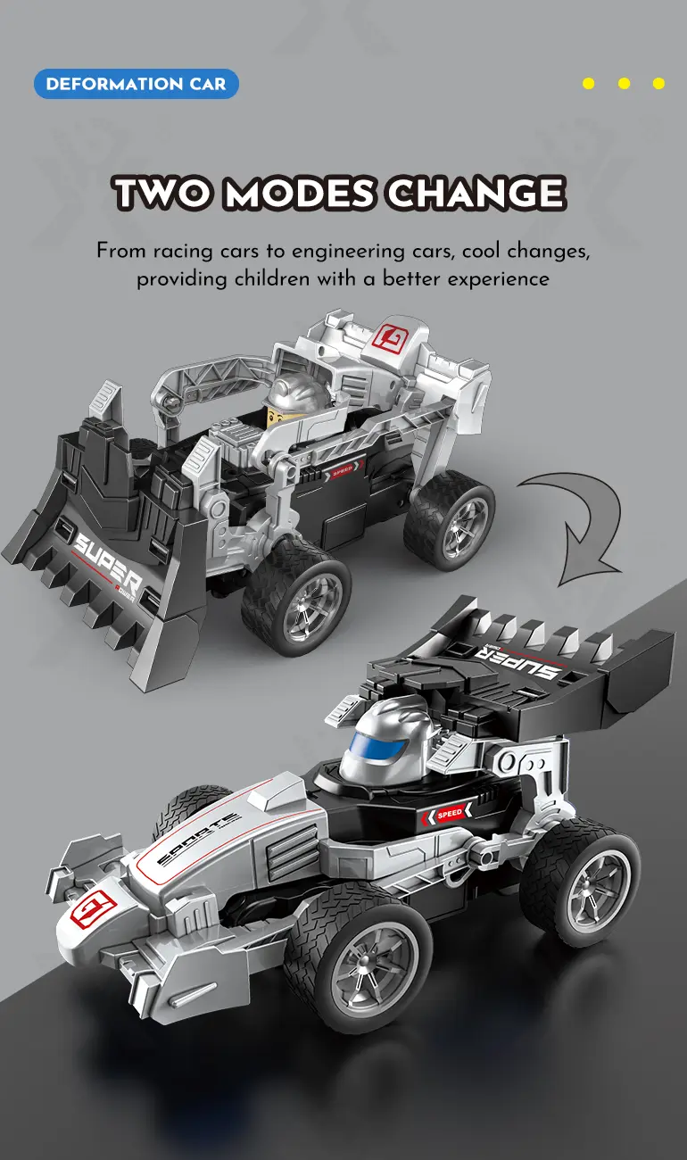 RC Deformation Car Toy, Racing and Engineering (TB-4077413) — illustrated product details, panel 3
