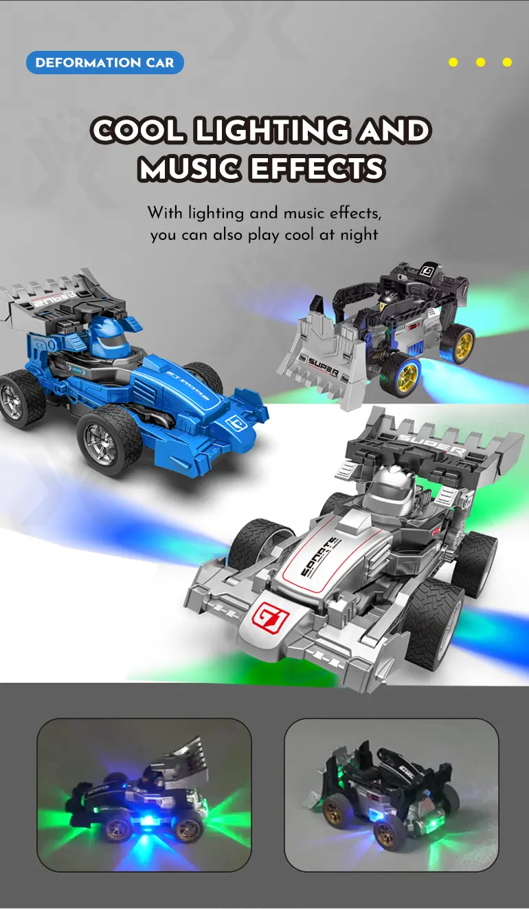 RC Deformation Car Toy, Racing and Engineering (TB-4077413) — illustrated product details, panel 4