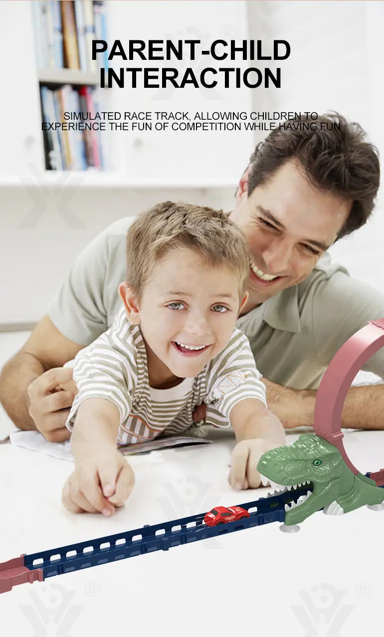 Loop Orbit Track Toy, Dinosaur Theme, Battery Free (TB-2310252) — illustrated product details, panel 3