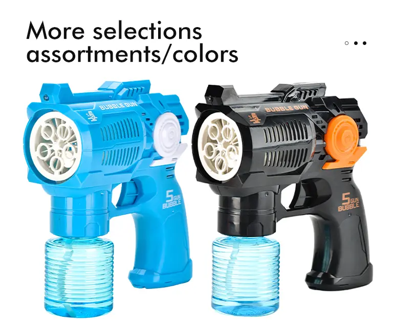 Electric Bubble Gun Toy with Fan (TB-2136126) — illustrated product details, panel 6