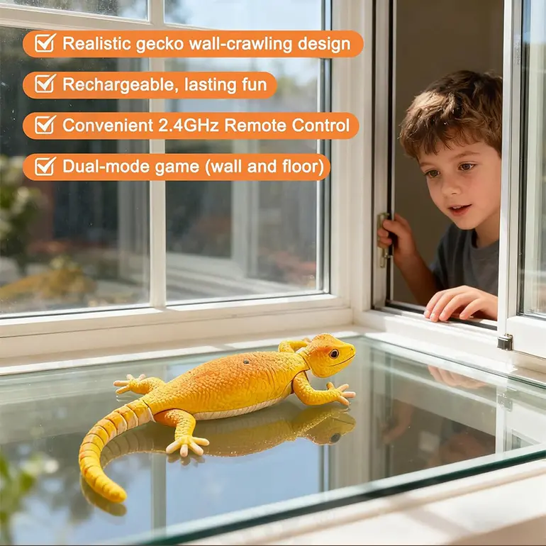 Wall Climbing RC Gecko Toy (TB-5097067) — illustrated product details, panel 2