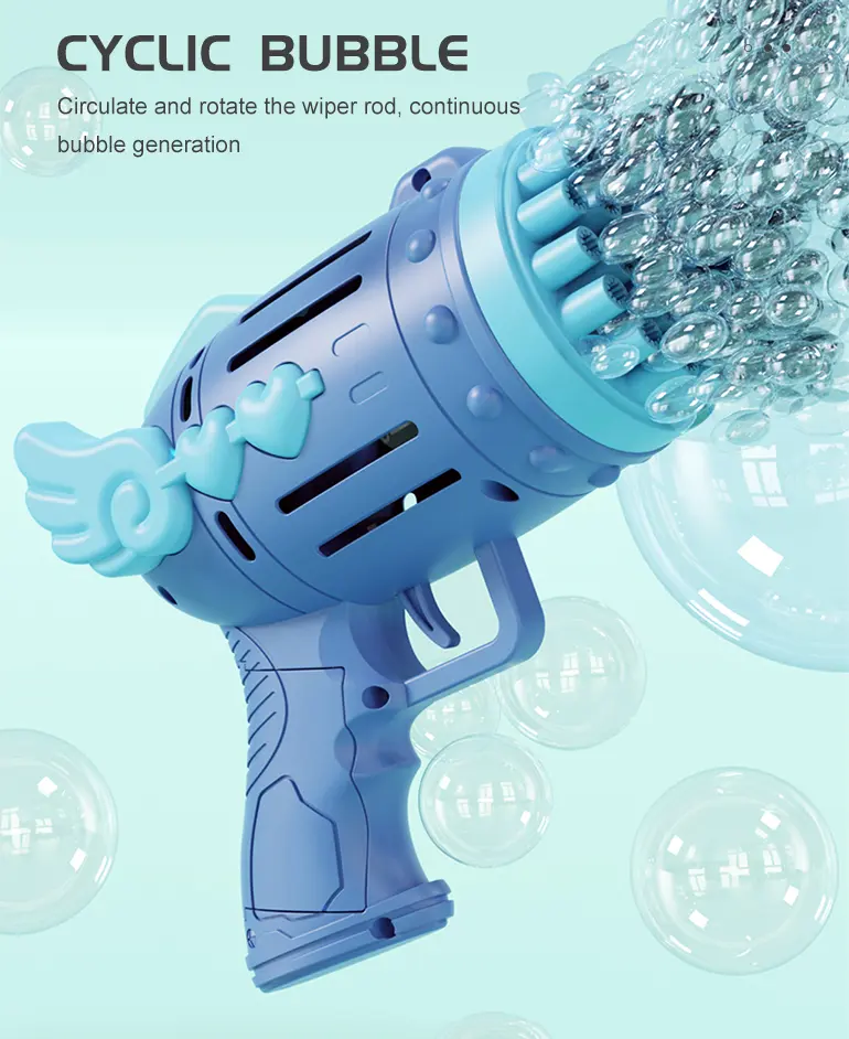 Bubble Blower Gun, Dual Battery Drive -Fun Summer Toy Supply (TB-2283255) — illustrated product details, panel 5