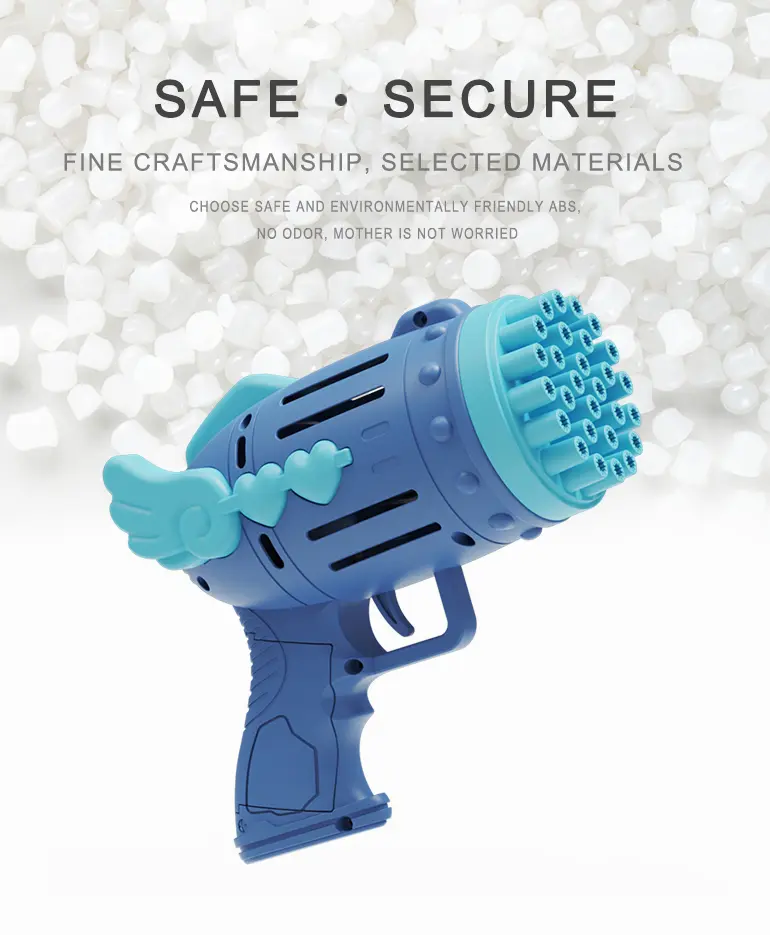 Bubble Blower Gun, Dual Battery Drive -Fun Summer Toy Supply (TB-2283255) — illustrated product details, panel 6