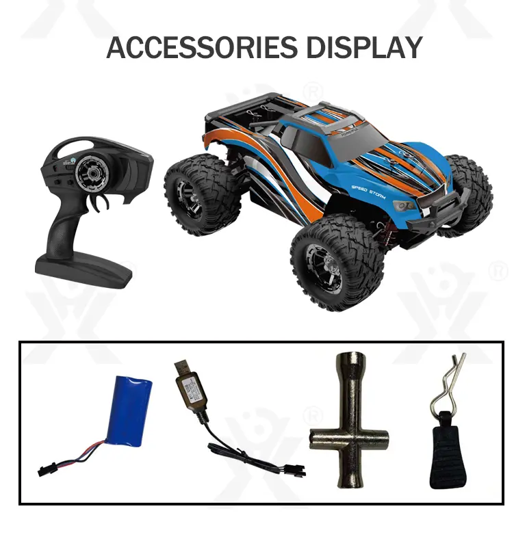 1/18 RC Monster Truck Toy, Shock Absorption System (TB-3942075) — illustrated product details, panel 8