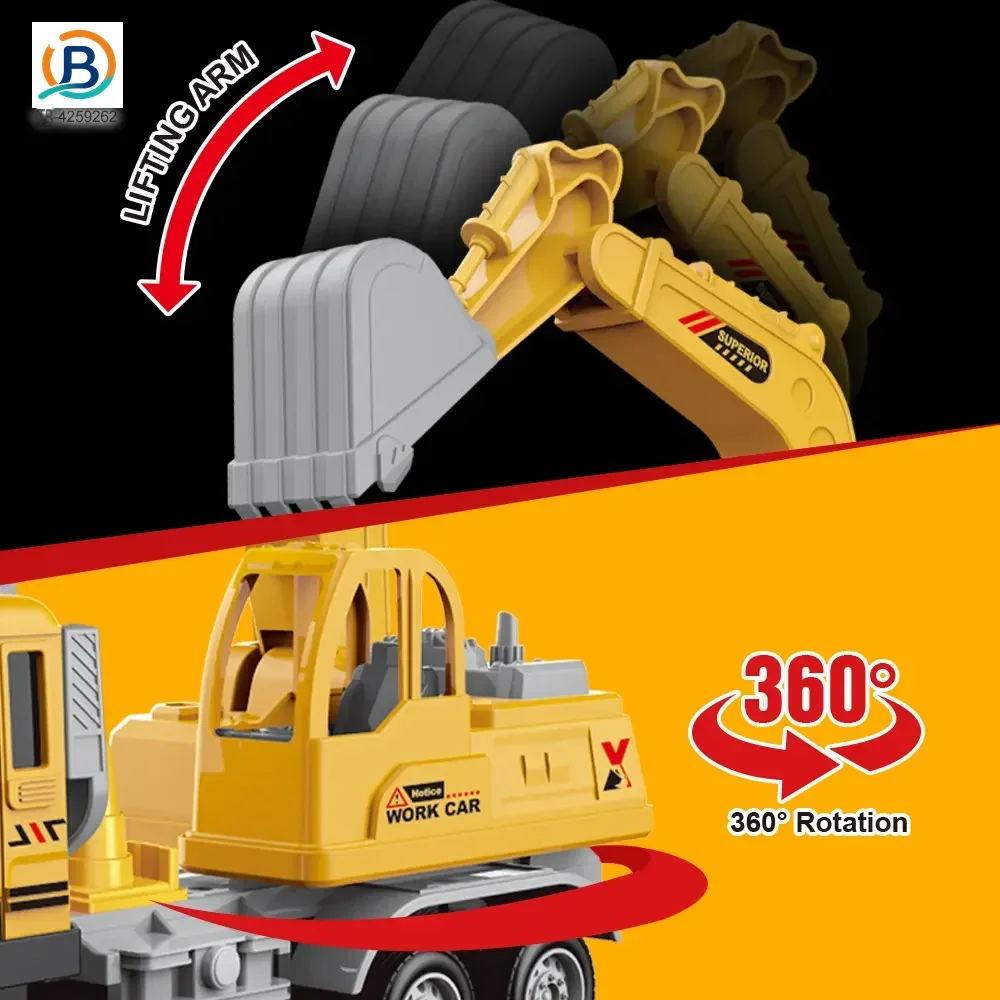 RC Engineering Excavator Toy With Multi-Joint Arm Control (TB-4259262) — product photograph 3