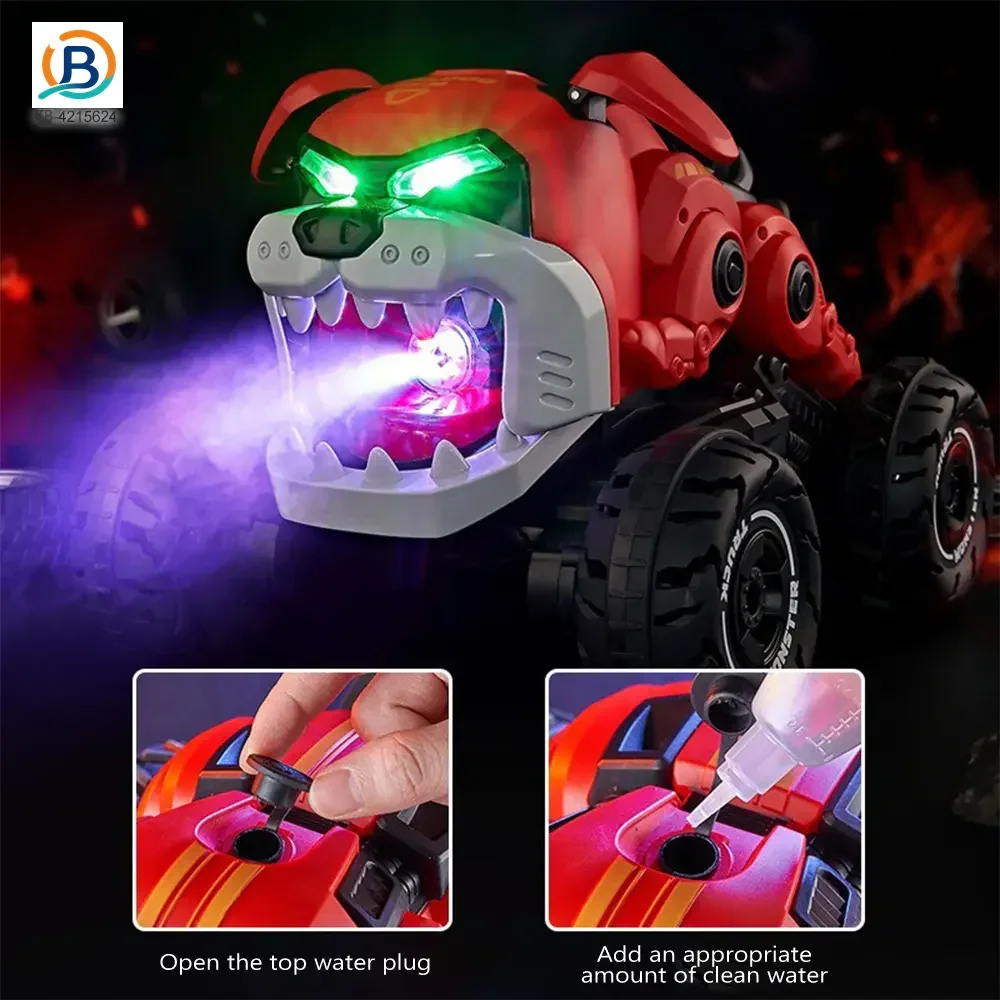 RC Stunt Car Toy With Fierce Dog Shape (TB-4215624) — product photograph 2