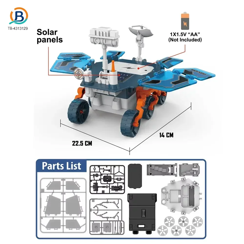 Solar-Powered, Battery-Powered Mars Rover Toys (TB-4313129) — product photograph 6