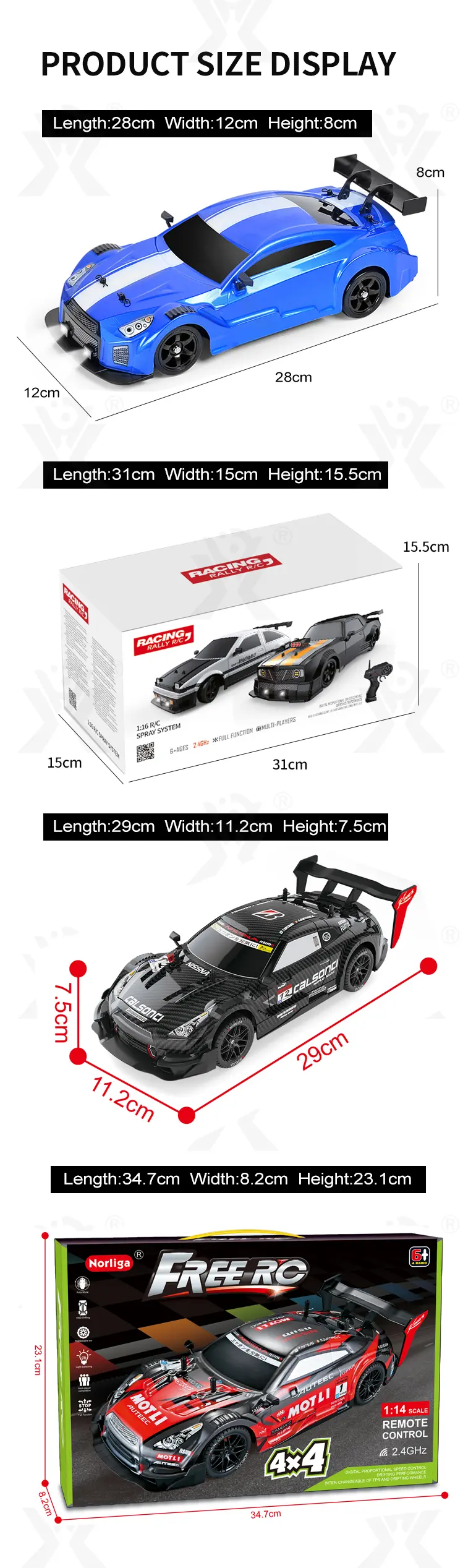 1:16 RC 4WD Drift Car (TB-2296142) — illustrated product details, panel 11