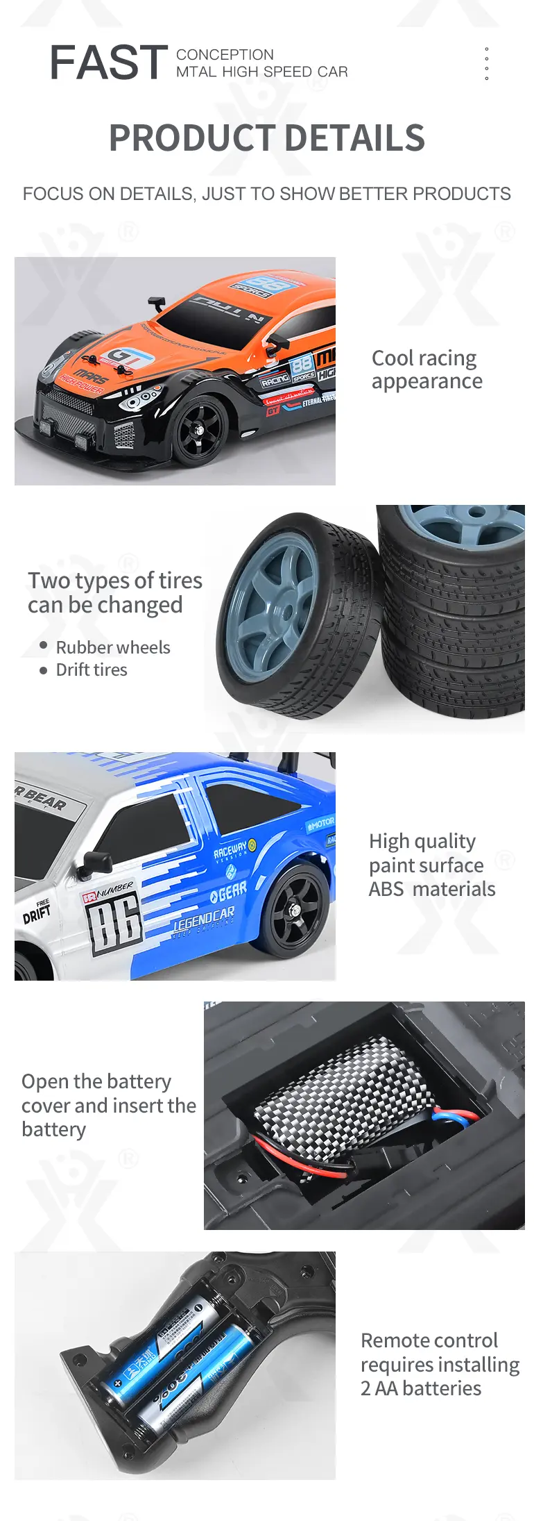 1:16 RC 4WD Drift Car (TB-2296142) — illustrated product details, panel 7