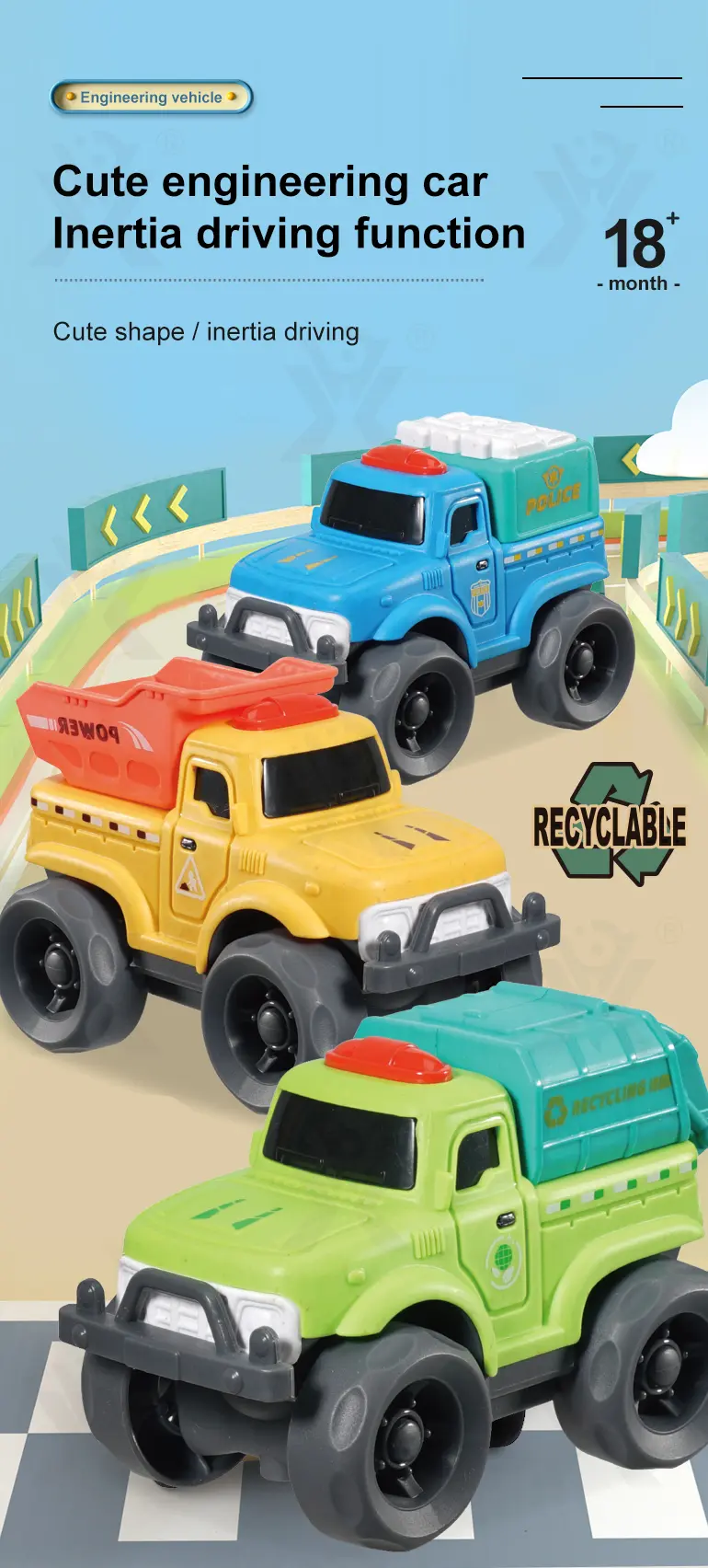 Construction Truck, Bigfoot Design (TB-4880804) — illustrated product details, panel 1