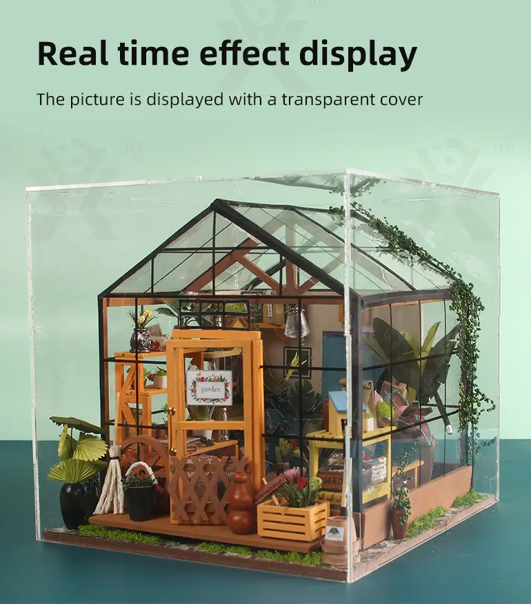 DIY Miniature Set, Flower House Miniature (TB-3925703) — illustrated product details, panel 4