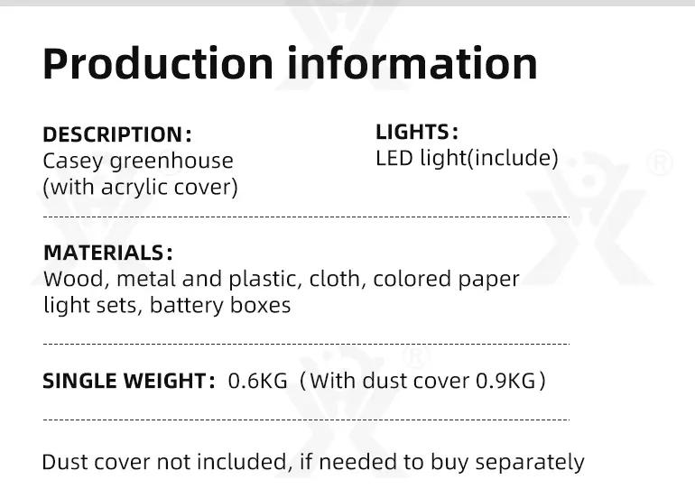 DIY Miniature Set, Flower House Miniature (TB-3925703) — illustrated product details, panel 9