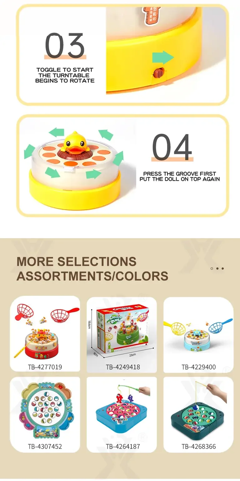Bouncing Duck Toy, Track and Catch Game (TB-4279580) — illustrated product details, panel 5