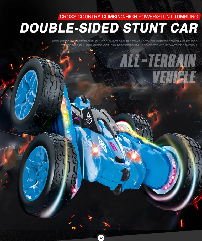 RC Double-Sided Stunt Car Toys (TB-4149252) — illustrated product details, panel 1