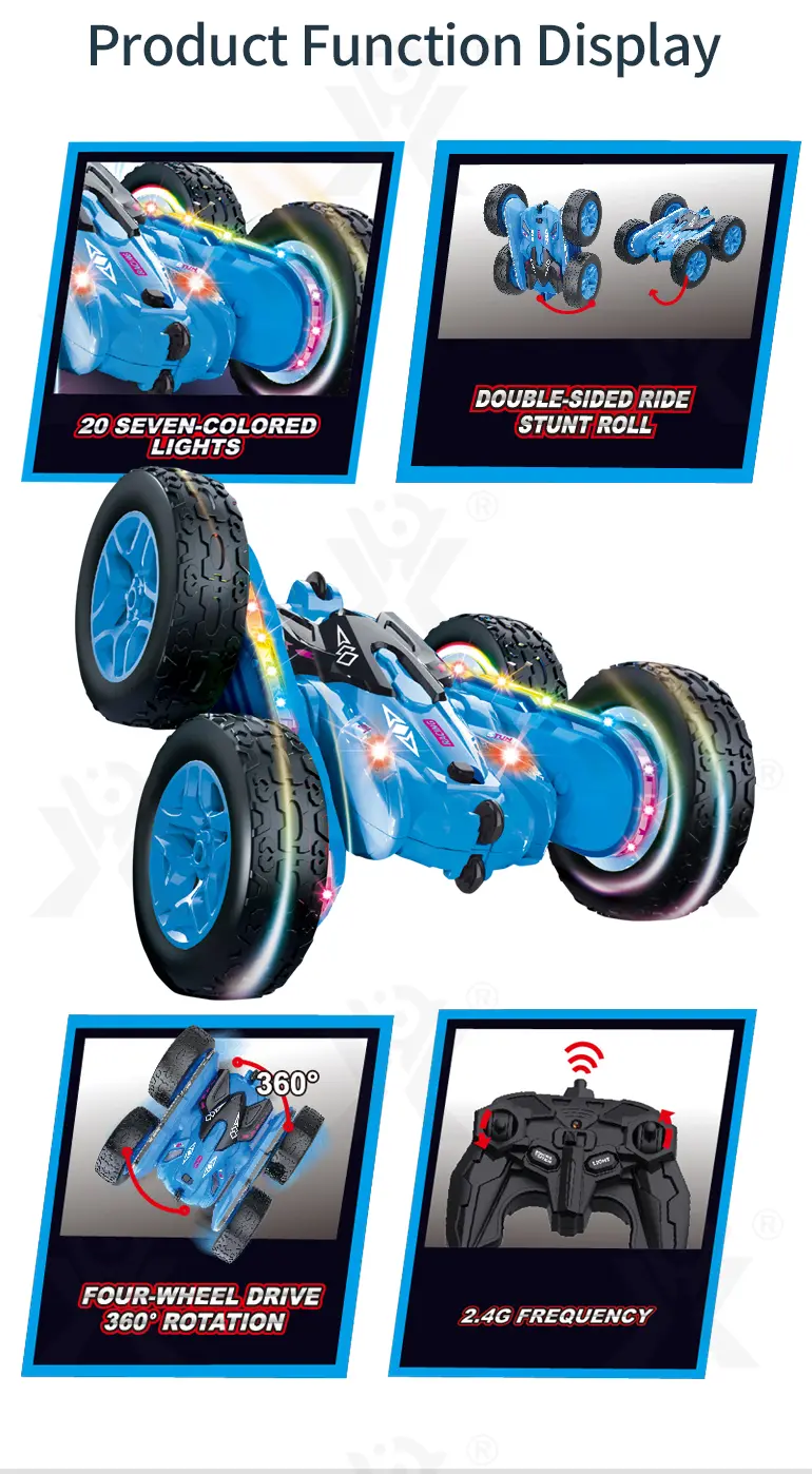 RC Double-Sided Stunt Car Toys (TB-4149252) — illustrated product details, panel 4