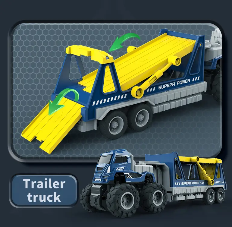 Engineering Truck Toy, Push-and-Go -Educational Children’s Toys Supply (TB-4112574) — illustrated product details, panel 7