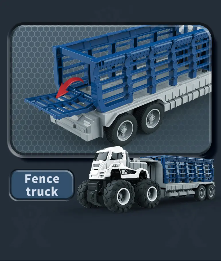 Engineering Truck Toy, Push-and-Go -Educational Children’s Toys Supply (TB-4112574) — illustrated product details, panel 8