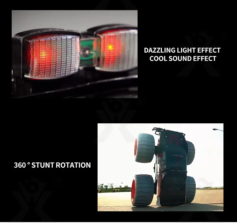 Big Foot RC Car Toy with Dual Motors (TB-4149253) — illustrated product details, panel 8