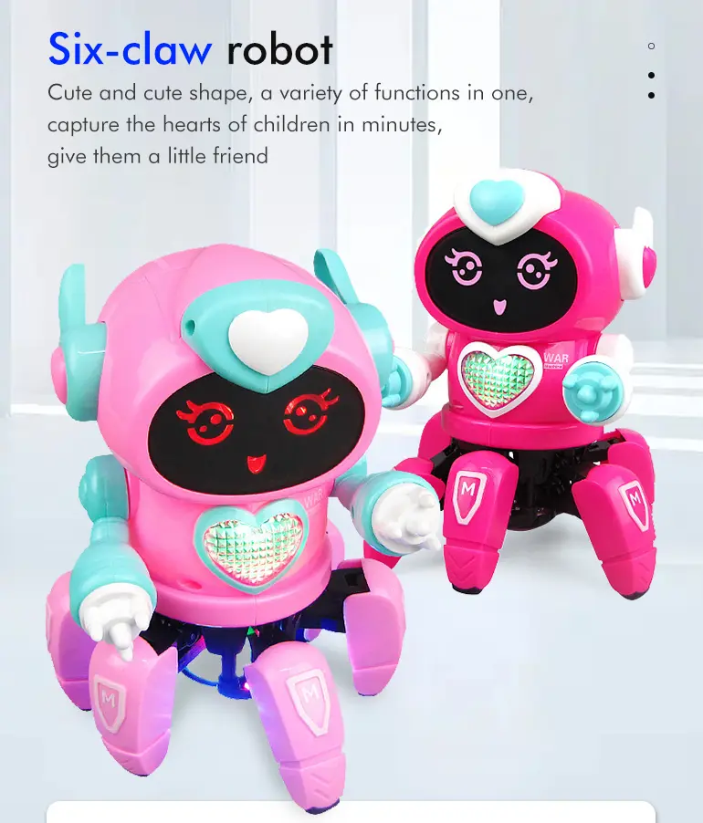 Dancing Six Claw Robot (TB-1466598) — illustrated product details, panel 1