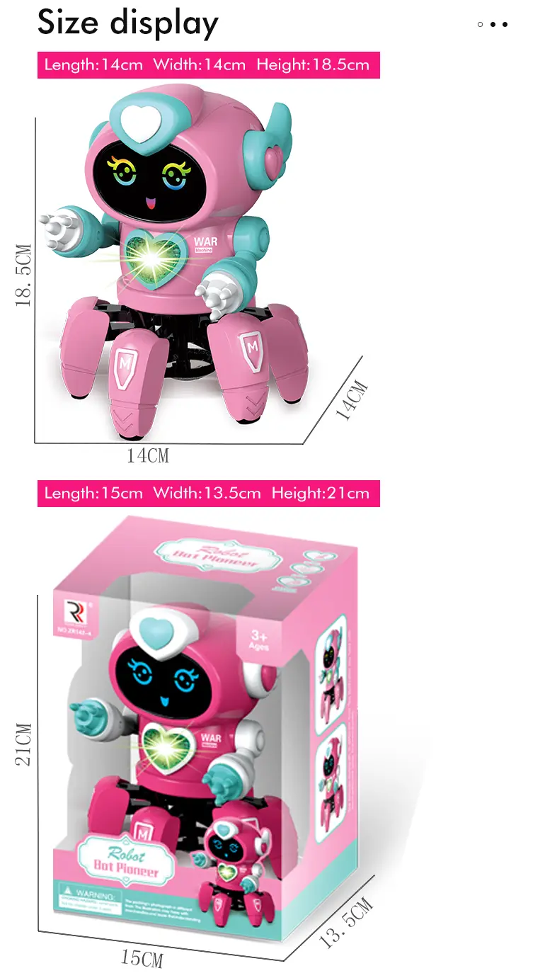Dancing Six Claw Robot (TB-1466598) — illustrated product details, panel 6