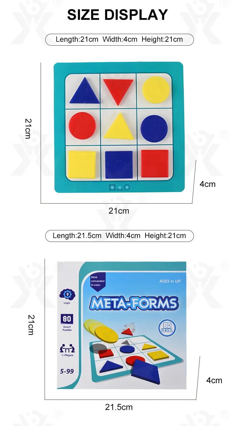 Meta-Forms Toys for Kids, Logic Puzzle Toy (TB-1293009) — illustrated product details, panel 6