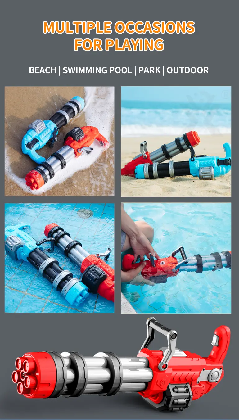 Electric Gatling Water Gun (TB-4226889) — illustrated product details, panel 2