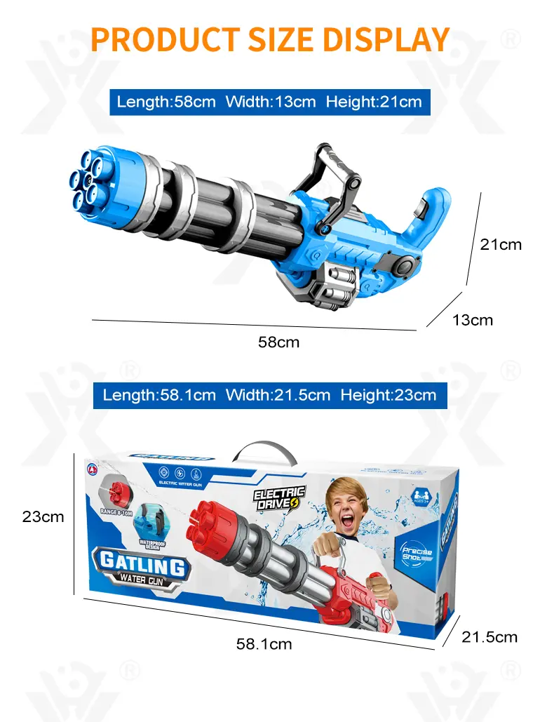 Electric Gatling Water Gun (TB-4226889) — illustrated product details, panel 7