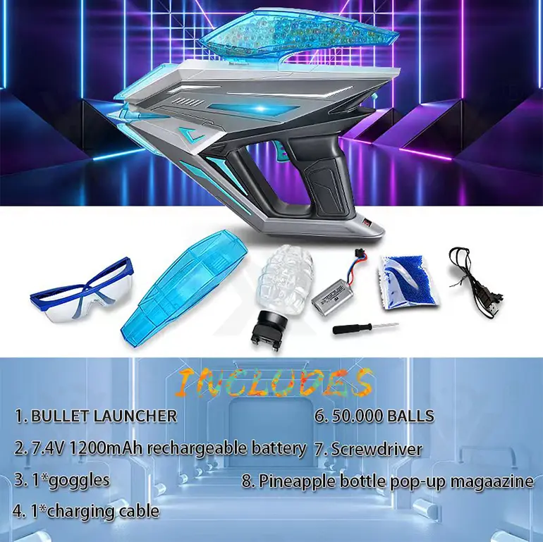 Electronic Water Bullet Gun (TB-4137975) — illustrated product details, panel 2