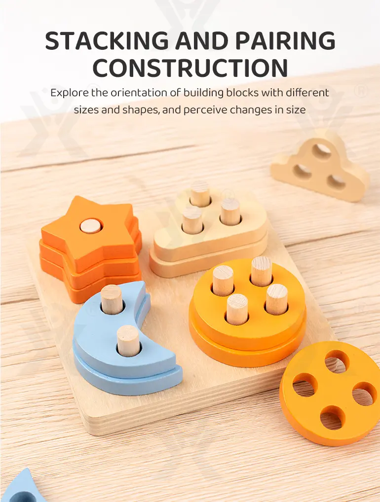 Wooden Montessori Sorting Toy, Shape Matching Puzzle (TB-4147292) — illustrated product details, panel 5
