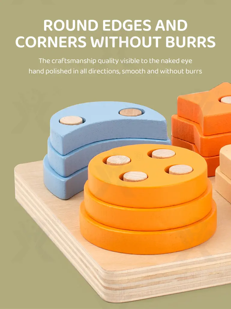 Wooden Montessori Sorting Toy, Shape Matching Puzzle (TB-4147292) — illustrated product details, panel 7