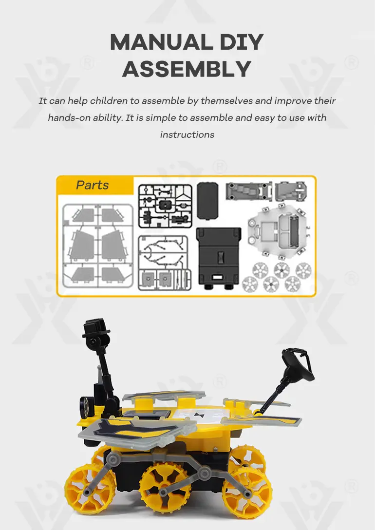 DIY Solar-Powered Rover Kit, Dual Modes (TB-2329765) — illustrated product details, panel 3
