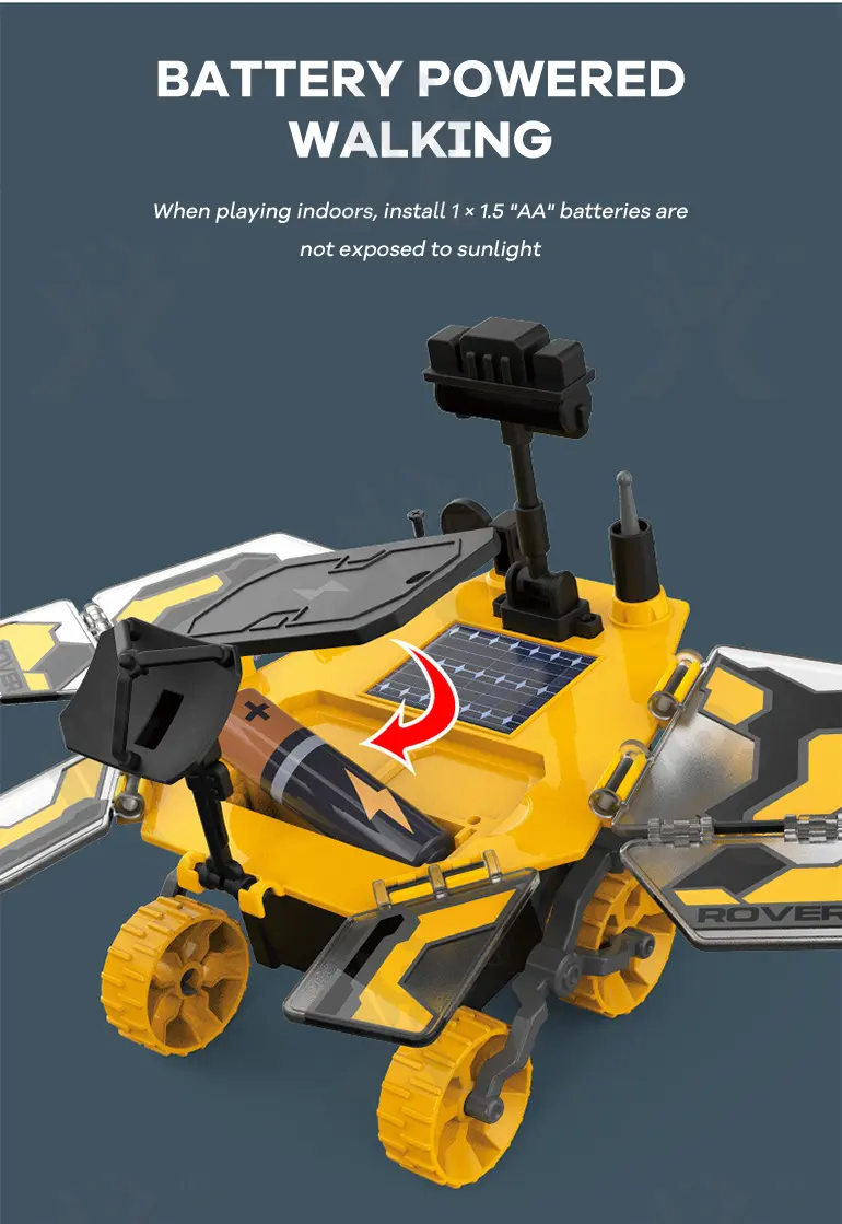 DIY Solar-Powered Rover Kit, Dual Modes (TB-2329765) — illustrated product details, panel 8