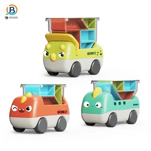 Wholesale Trucky 3 Puzzle Game Set, Dinosaur Truck Toy Building Block – Educational Toys Supply