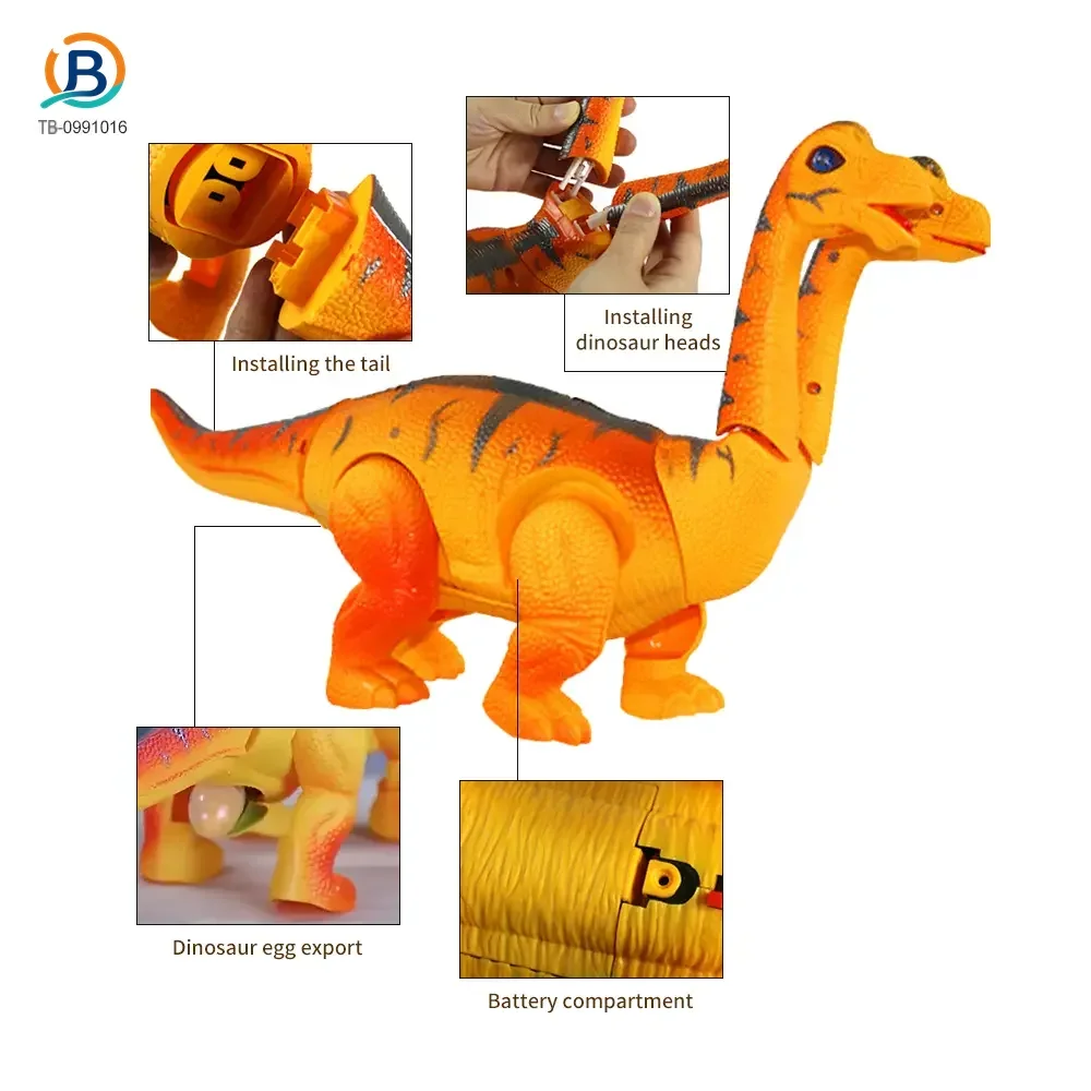 Electric Two-Head Dinosaur Toy, Brachiosaurus (TB-0991016) — product photograph 4
