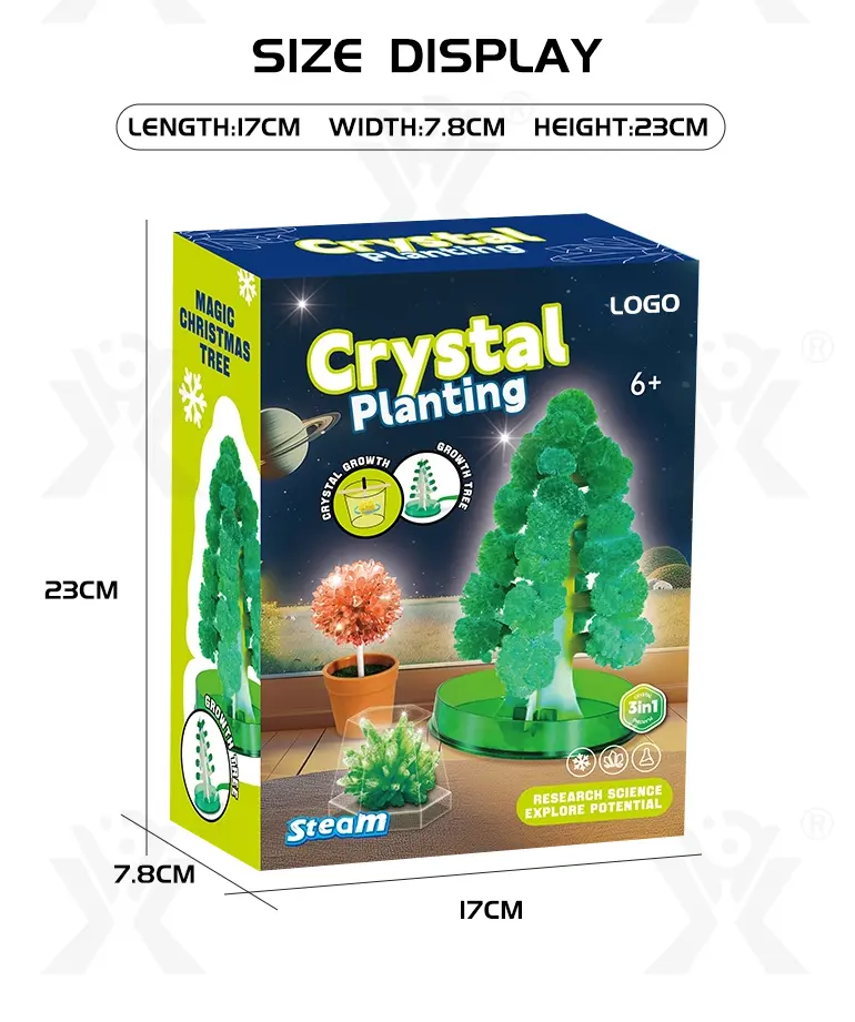 Mini Magic Christmas Tree, Crystal Experiment Kit Toy (TB-4399727) — illustrated product details, panel 12