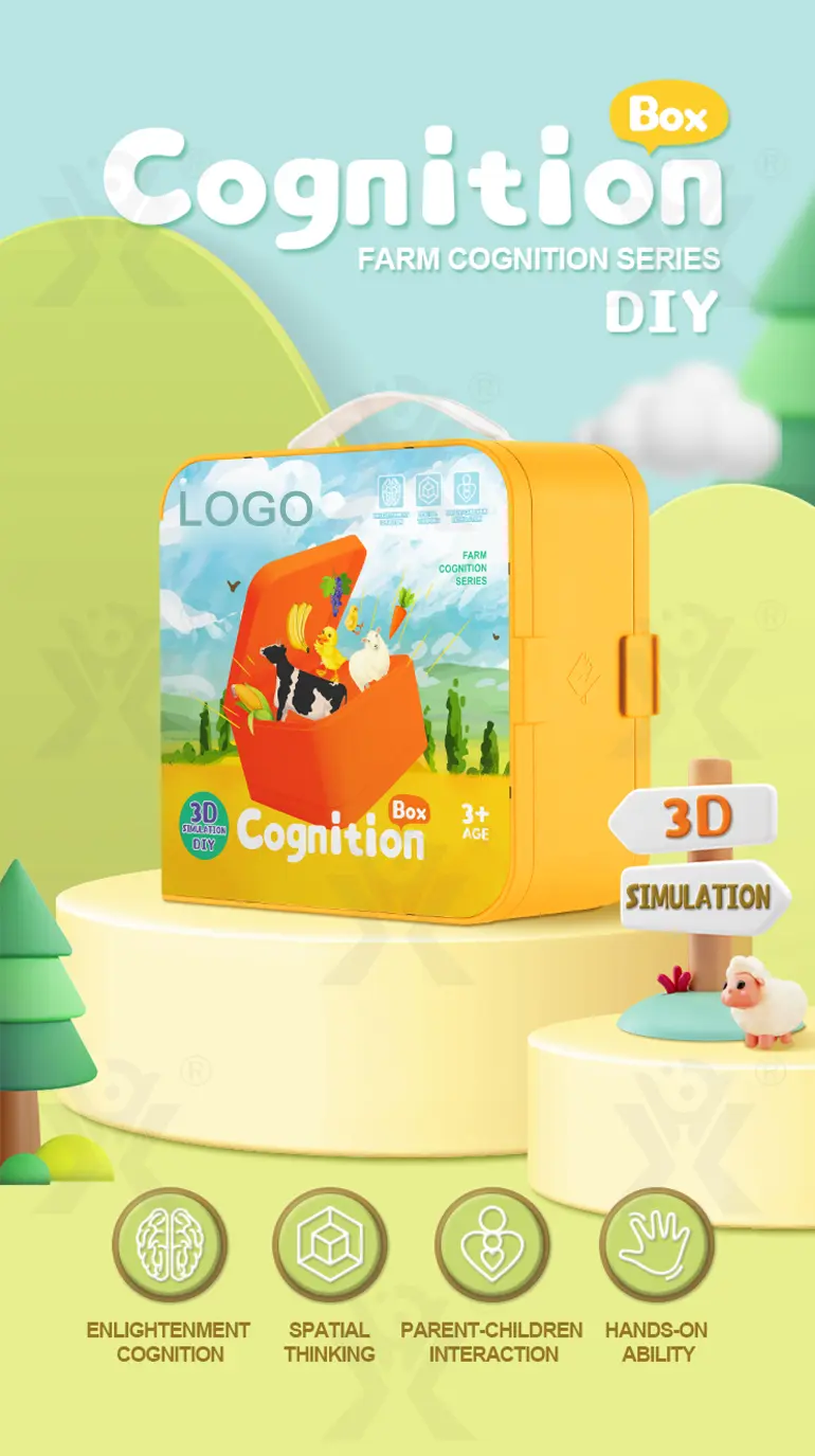 3D Story Book Farm Theme, DIY Quiet Book (TB-4464184) — illustrated product details, panel 1