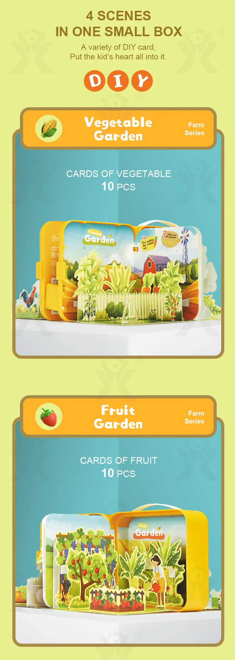 3D Story Book Farm Theme, DIY Quiet Book (TB-4464184) — illustrated product details, panel 2